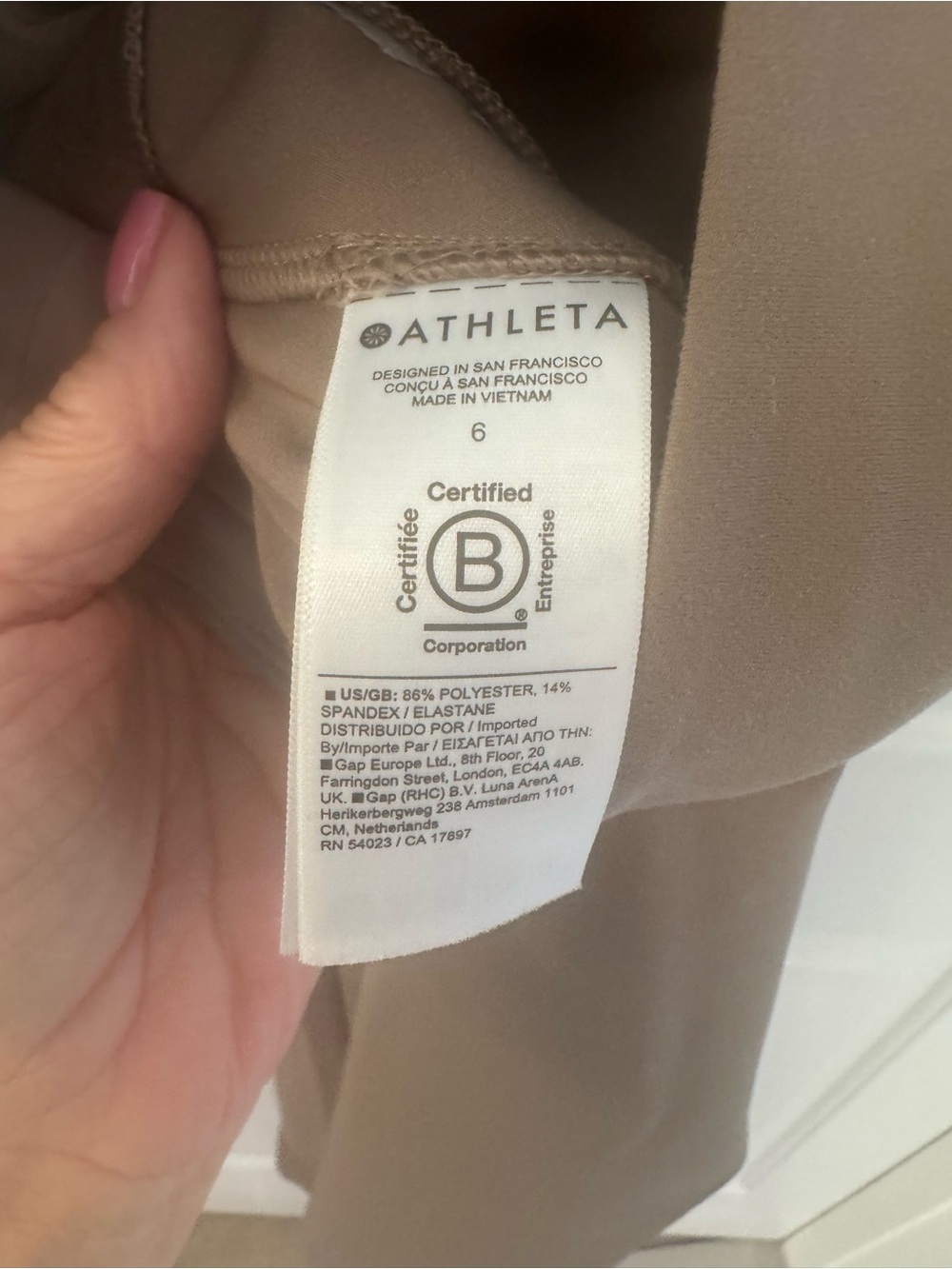 Athleta Endless Pant-size 6 - brown/taupe - Picture 4 of 4